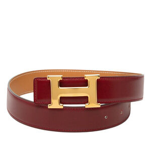 Pre-Loved Hermes Box Calf Constance Belt